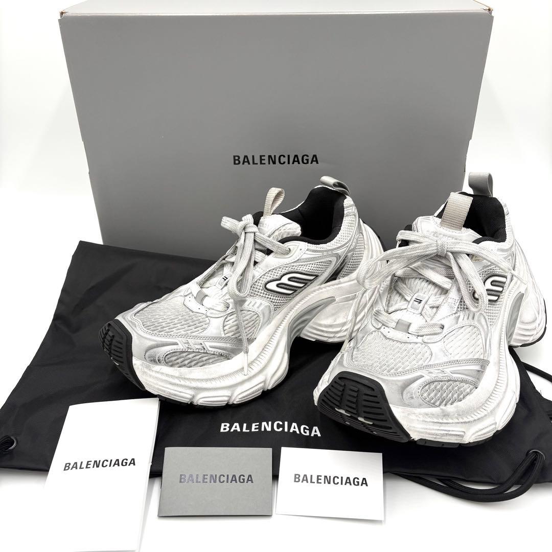 現行✨️BALENCIAGA 10XL 26.5cm 792779 グレーホワイト