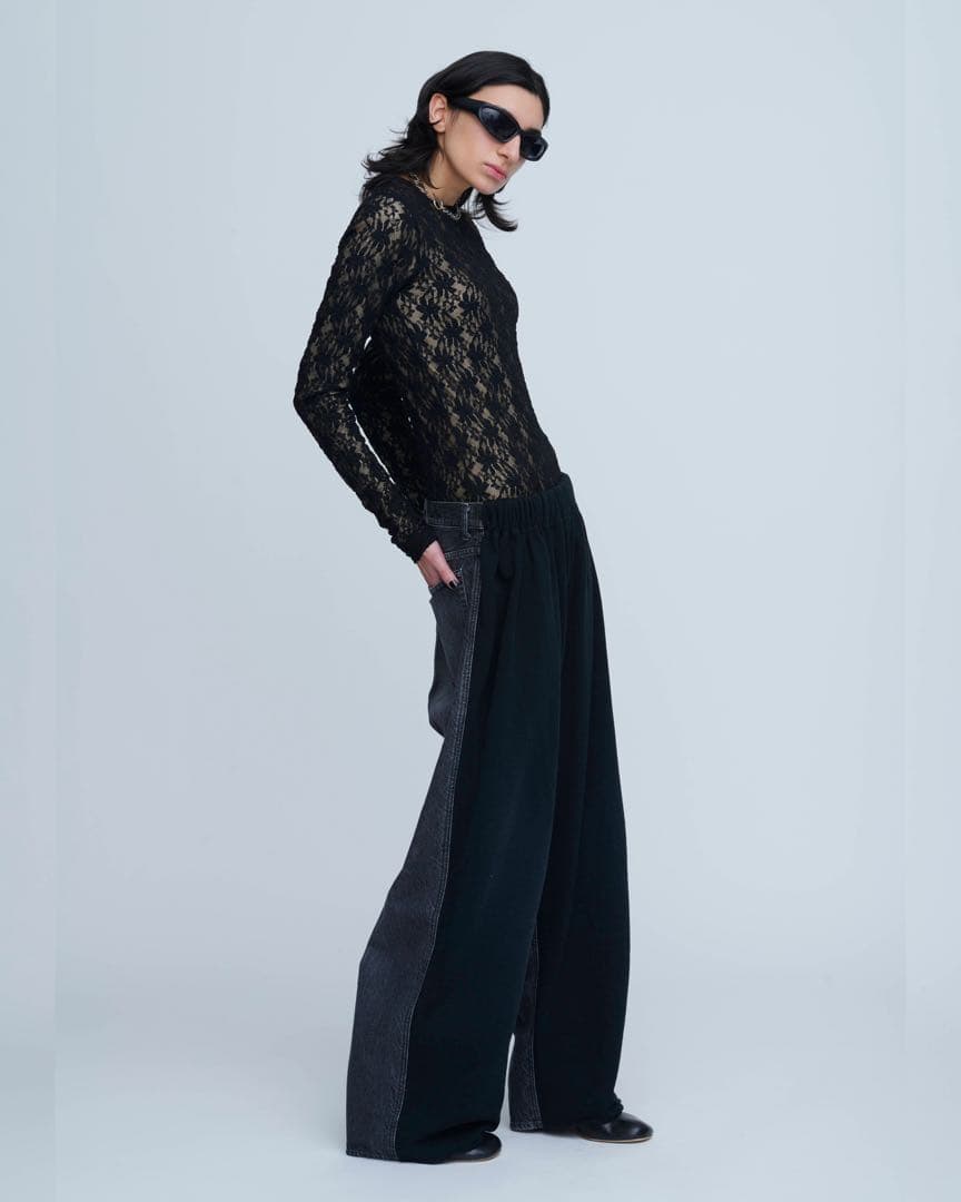 【美品】INSCRIREHybrid Sweat Denim Pants Hybrid Sweat Denim Pants – INSCRIRE