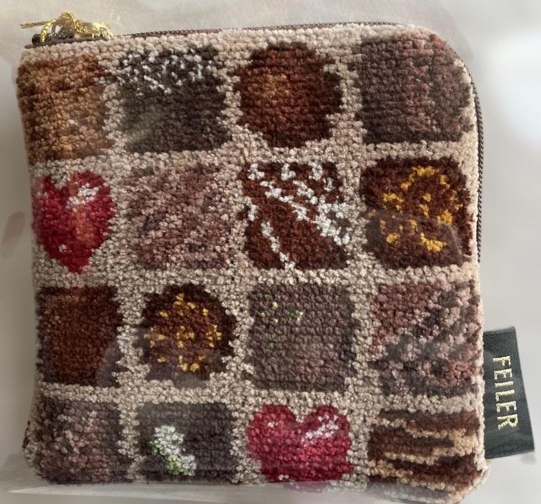 コフレドゥショコラ　スクエアポーチ コフレドゥショコラ スクエアポーチ FDC-257060(ベージュ): FEILER