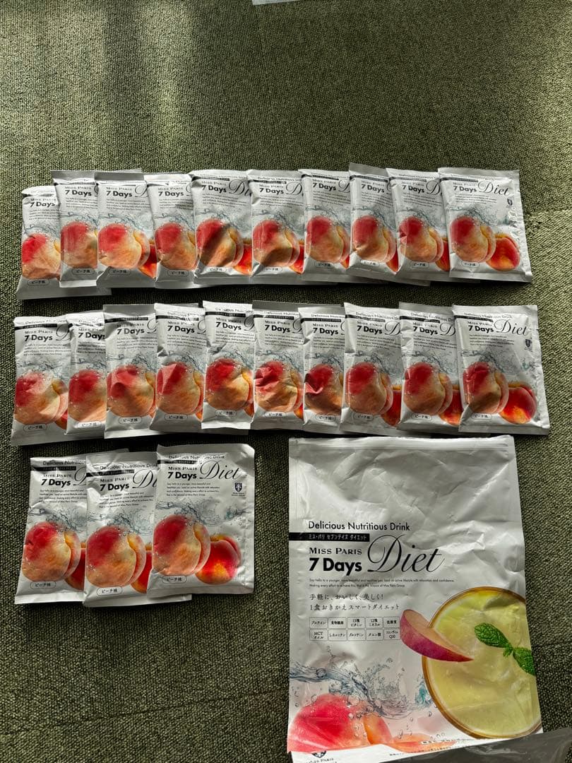 ミスパリ 7 Days Diet23包ピーチ味 お正月太り ダイエット MISS PARIS Diet 7 Days ピーチ味 45g - メルカリ