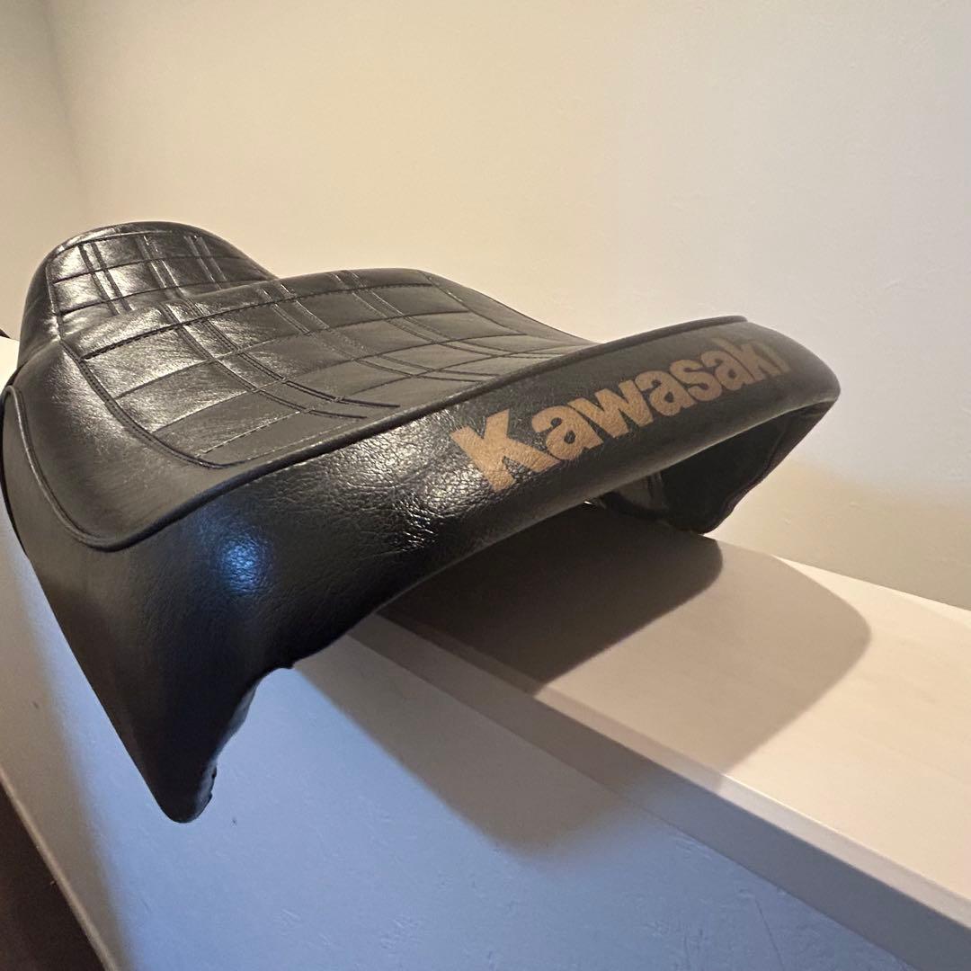 良品 z400fx E4 純正シートベース Kawasakiロゴ シート 黒 - メルカリ