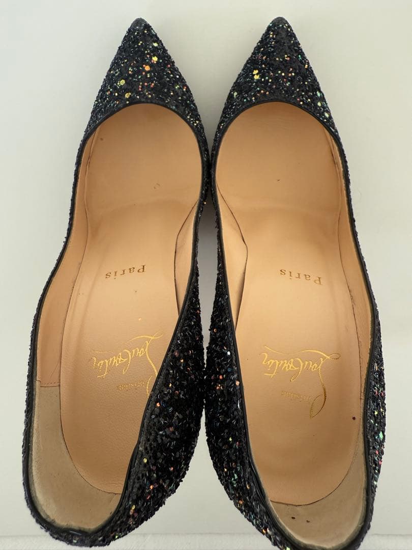 Christian Louboutin グリッター ハイヒール 36