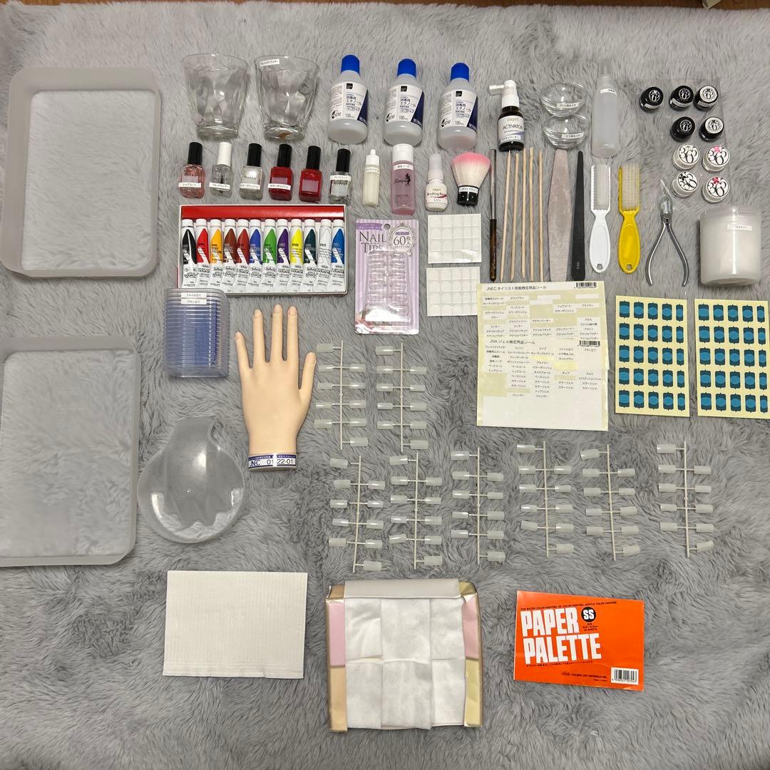 ネイリスト検定セット3級 2級 ジェルネイル検定 ネイル道具一式 ネイリスト検定3級に必要な道具一式って？100均多めでおすすめネイル