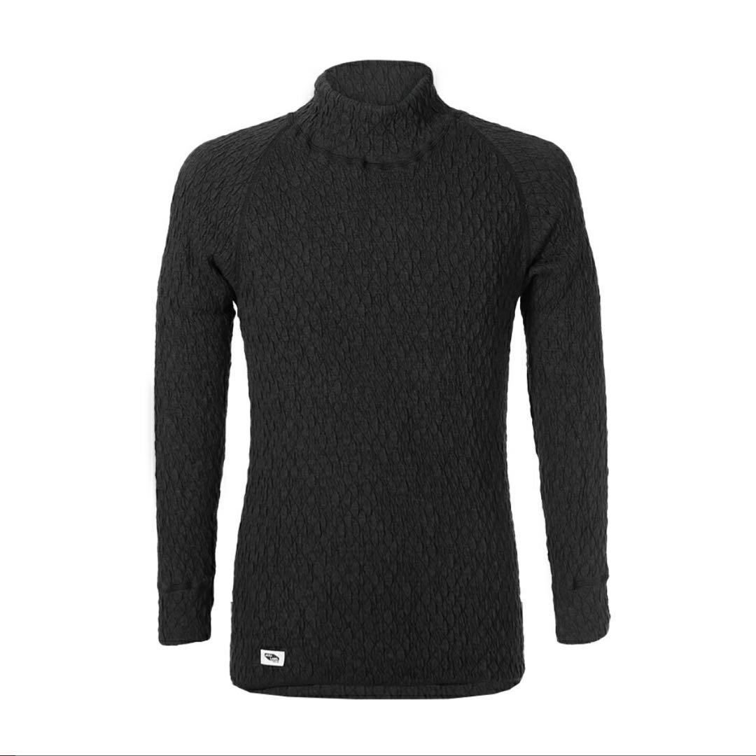 新品未使用　ひだまり健康肌着エベレスト　ハイネック　黒　ブラック　L