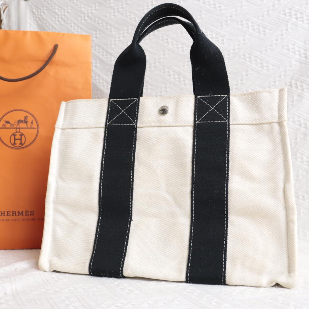 Hermes エルメス　ボラボラPM トートバッグ　ハンドバッグ　ブラック 楽天市場】【バッグ】HERMES エルメス ボラボラPM ボラボラトートPM