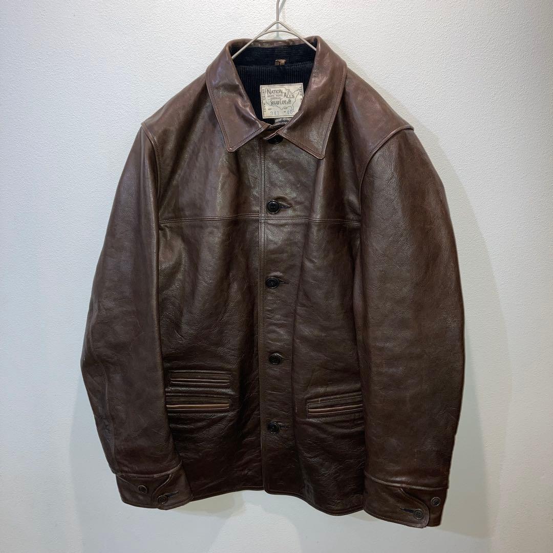 【希少】SUGAR CANE シュガーケーン　ホースハイド　カーコート　40