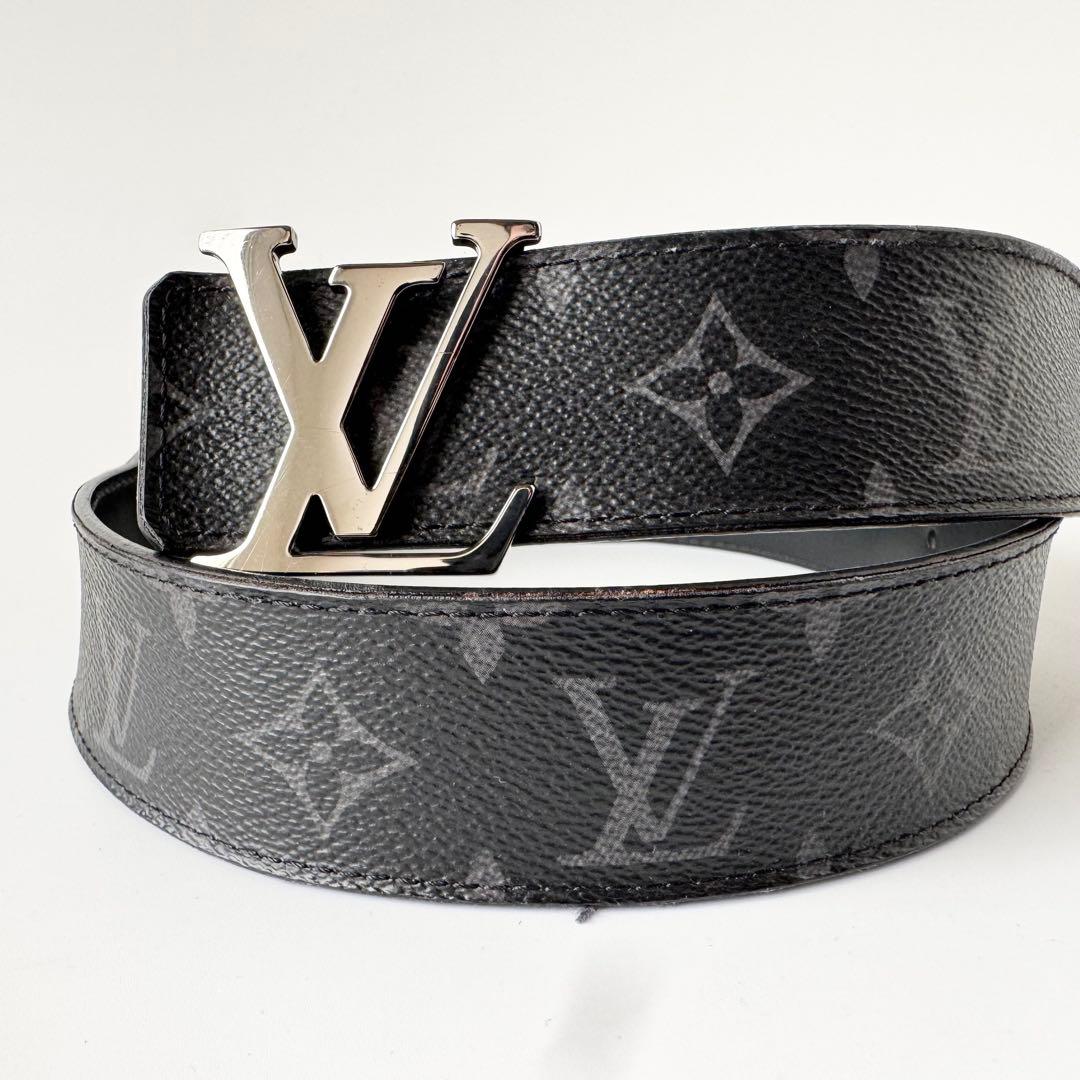 【美品】ルイヴィトン ベルト モノグラム　イニシャル サンチュール シルバーLV