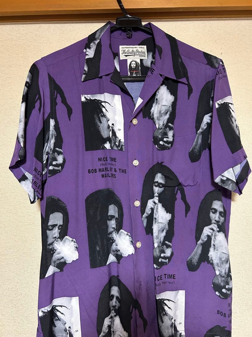 sale　ワコマリア ボブマーリー柄アロハシャツ XS ワコマリア×“レゲエの神様”ボブ・マーリーのハワイアンシャツ