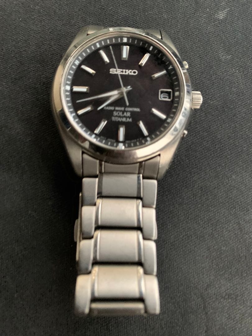 セイコーSBTM217 7B52-0AK0 ソーラー電波腕時計　TITANIUM SEIKO】セイコー『スピリット』SBTM217 7B52-0AK0 12****番 メンズ