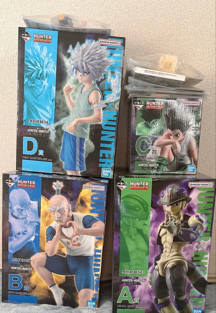 新品 早い者勝ち 一番くじ HUNTERxHUNTER フィギュアセット 4体 一番くじ HUNTER×HUNTER Cross the 