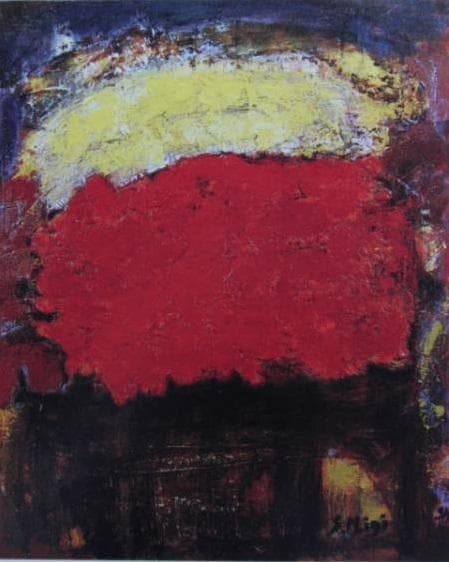 三岸節子、【花 ヴェロンにて】、希少な大判額装用画集より、美品