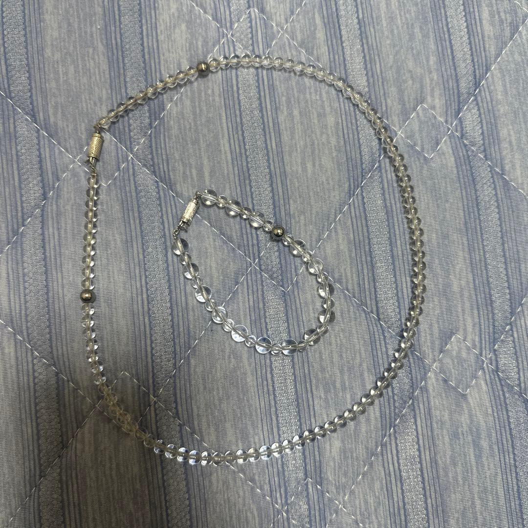 ファイテン　アスリートクリスタル　ネックレス、ブレスレットセット 楽天市場】ファイテン 水晶ネックレスクリスタル ネックレス 数珠