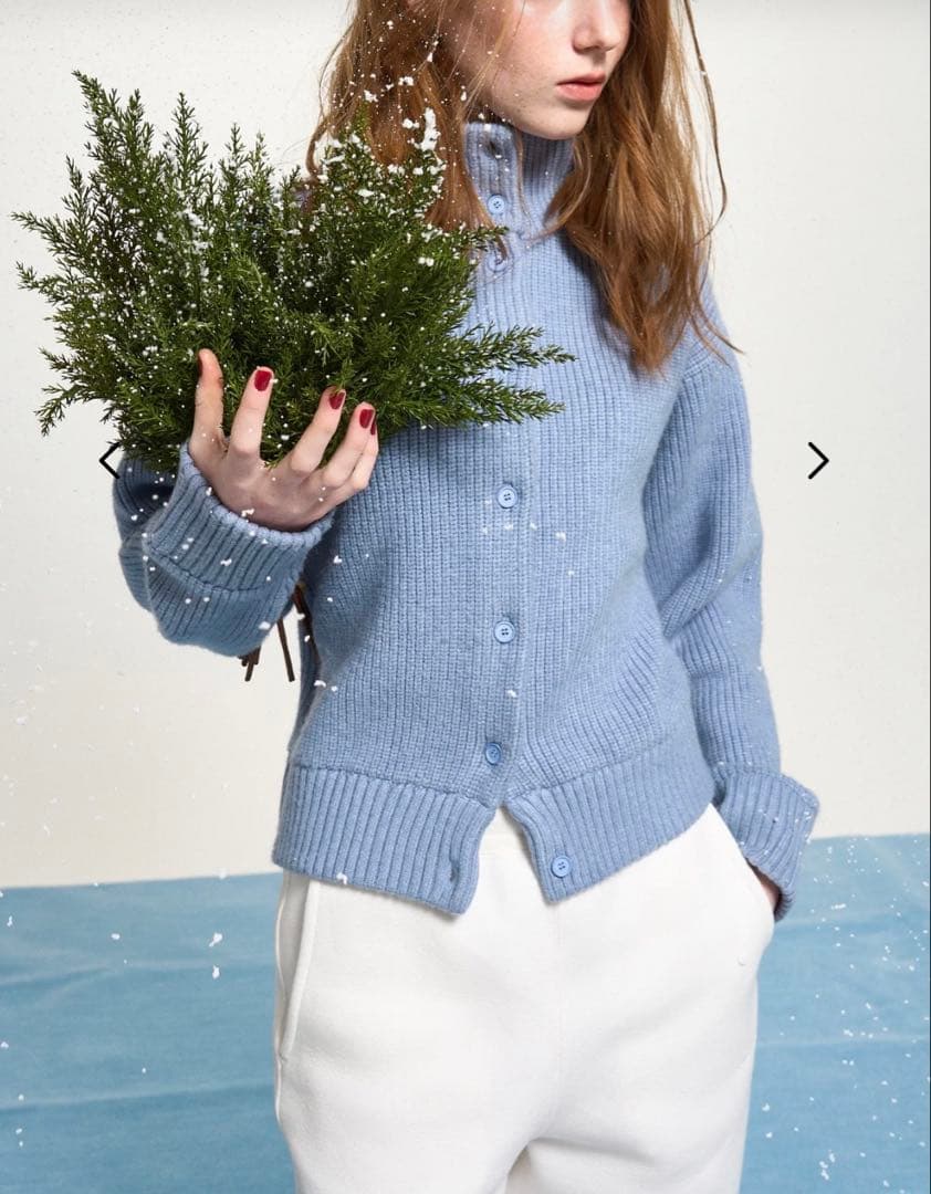 【最終価格】THE TOÉ Ealing knit ブルー