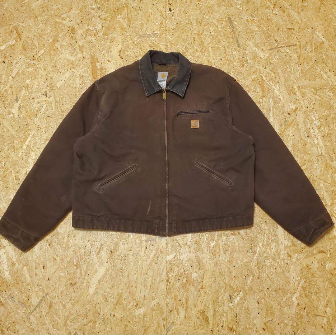【Carhartt/カーハート】デトロイト ジャケット DKB(ダークブラウン) 楽天市場】新品 00s carhartt デトロイト ジャケット DKB 5XL ダーク