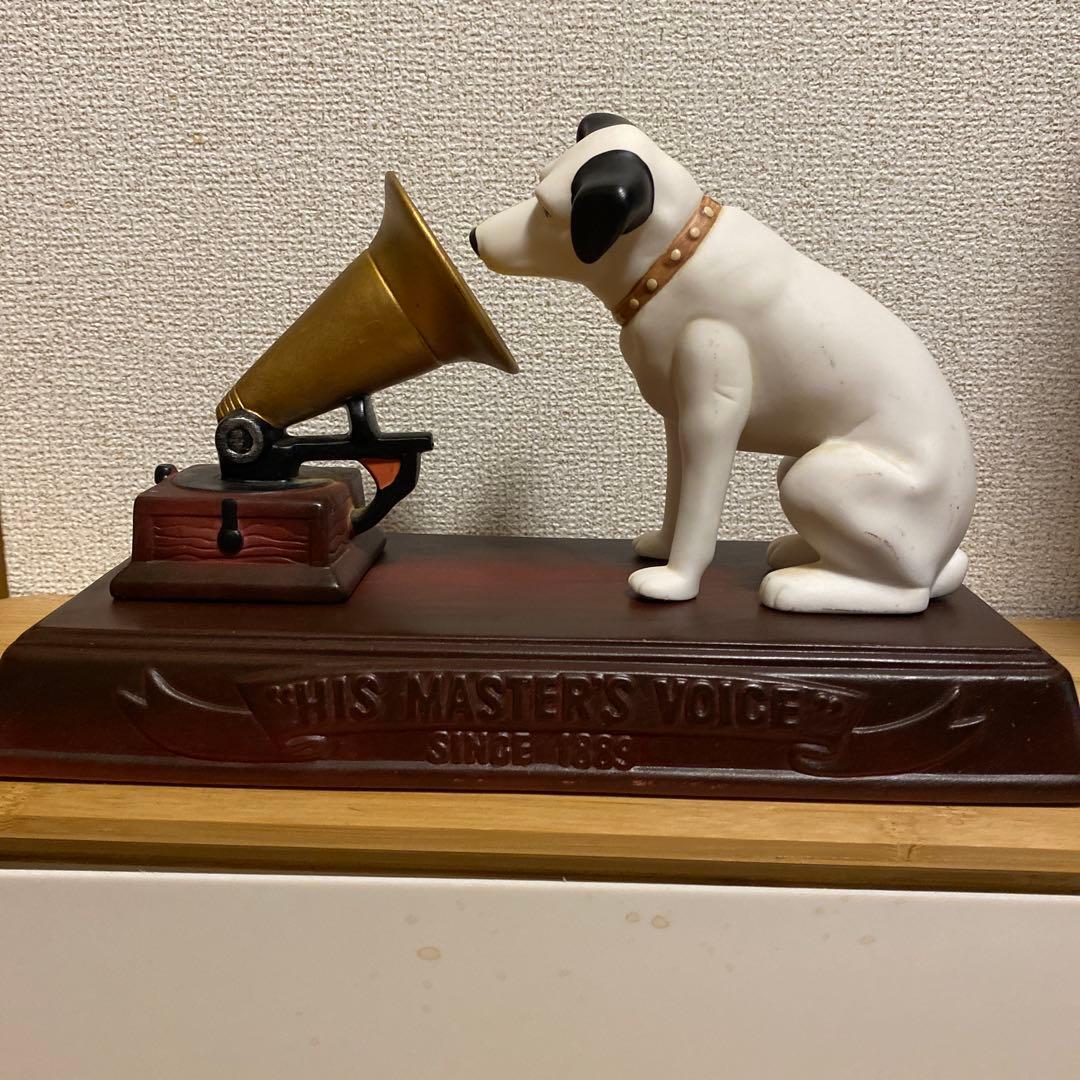 【値下げ】【非売品】Victor ビクター犬 ニッパー 蓄音機 台 3点セット ビクター犬 【ニッパー君・蓄音機・台】の3点セット - メルカリ