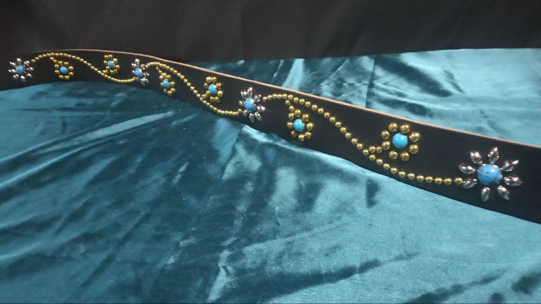 ko-dai様専用昭南ベンズレザーツタ&フラワースタッズベルトタイプB