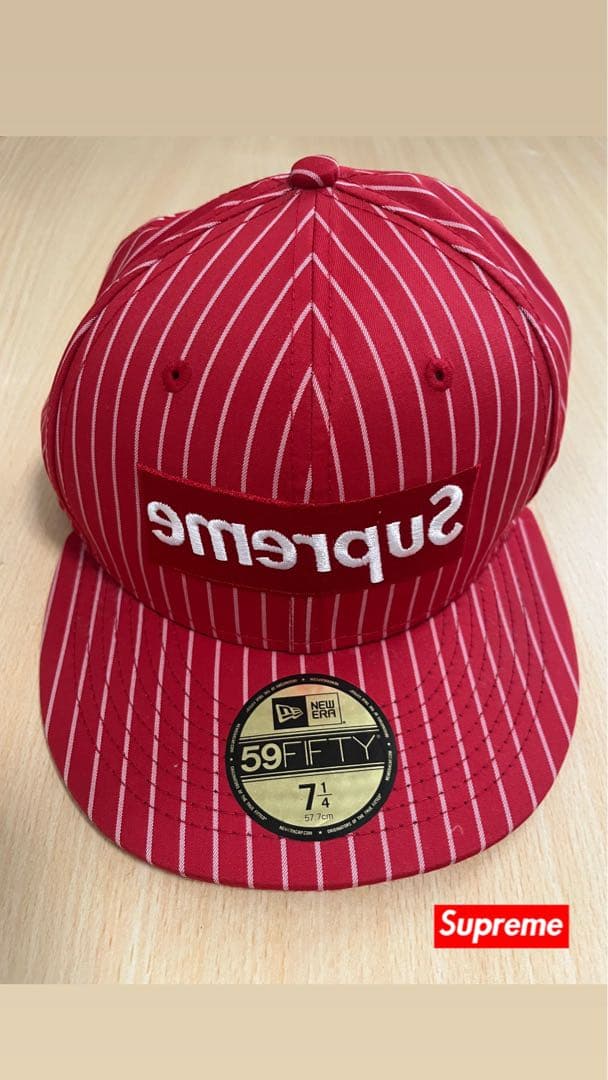 supreme / new era キャップ