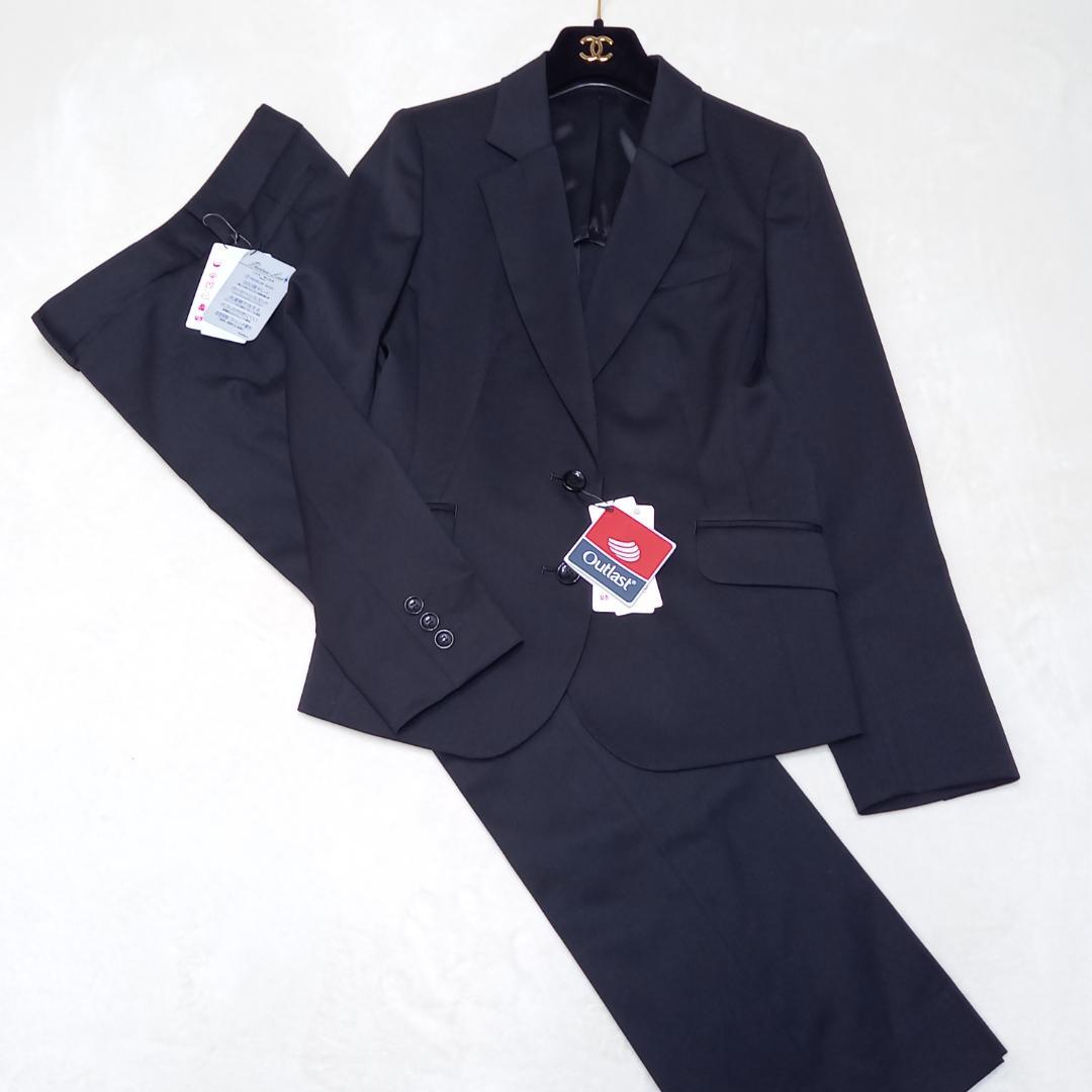 現行✨未使用タグ付✨極美品 les mues パンツスーツ ブラック 9号/7号