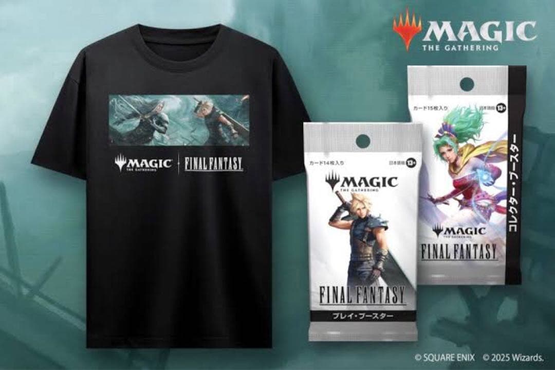FINAL FANTASY Tシャツ Lサイズ + カードパックセット