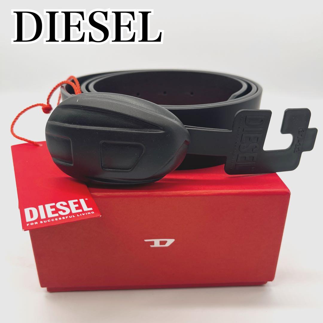 新品未使用 タグ付き ディーゼル DIESEL メンズ ベルト ブラック系
