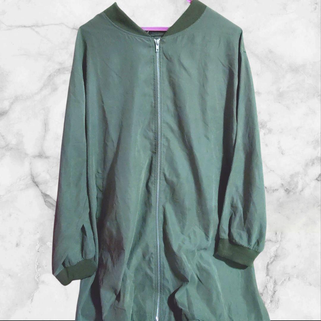 一点物】オリーブグリーン MA-1ジャケット - メルカリ