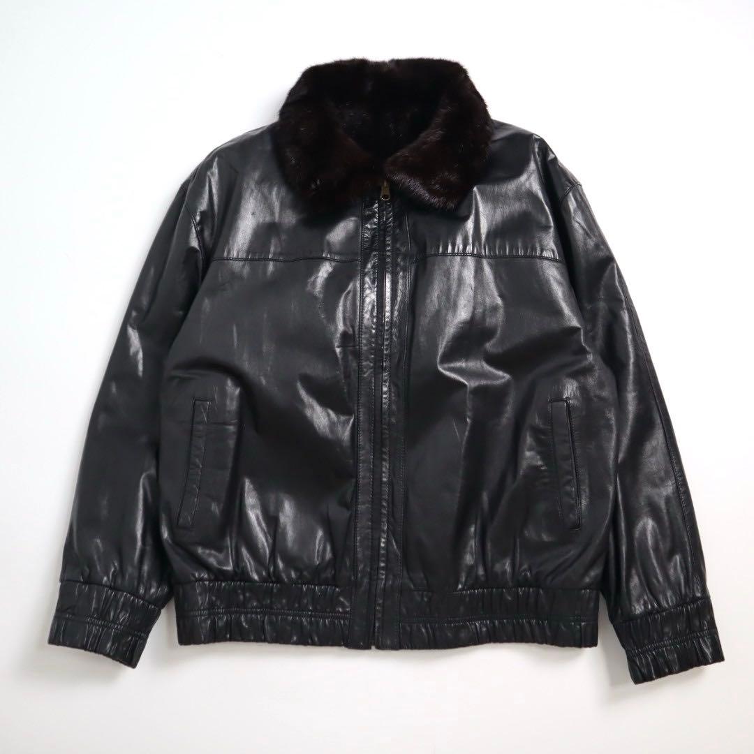 Vintage A2 G1 リバーシブル リアルファー レザージャケット leather/fur faux reversible flight jacket / フェイクレザーファー
