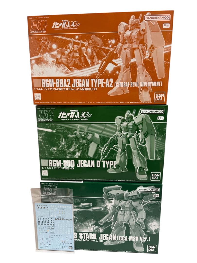 HGUC ジェガン　スタークジェガン　3個セット　特典デカール付き スタークジェガン3点セット+限定デカール｜Yahoo!フリマ（旧PayPayフリマ）