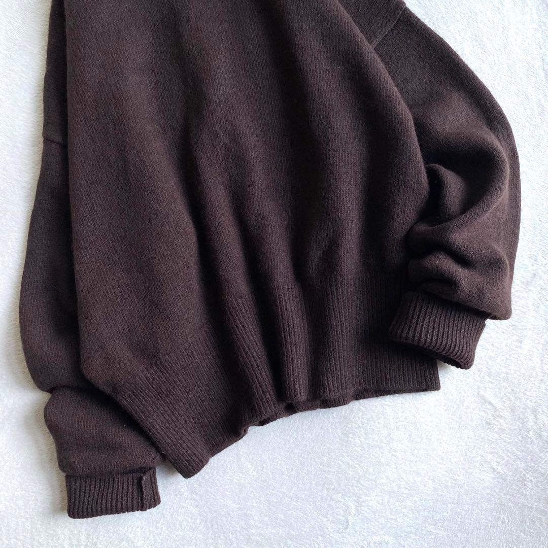 美品✨】martinique カシミヤミックスウールタートル 金釦 ブラウン