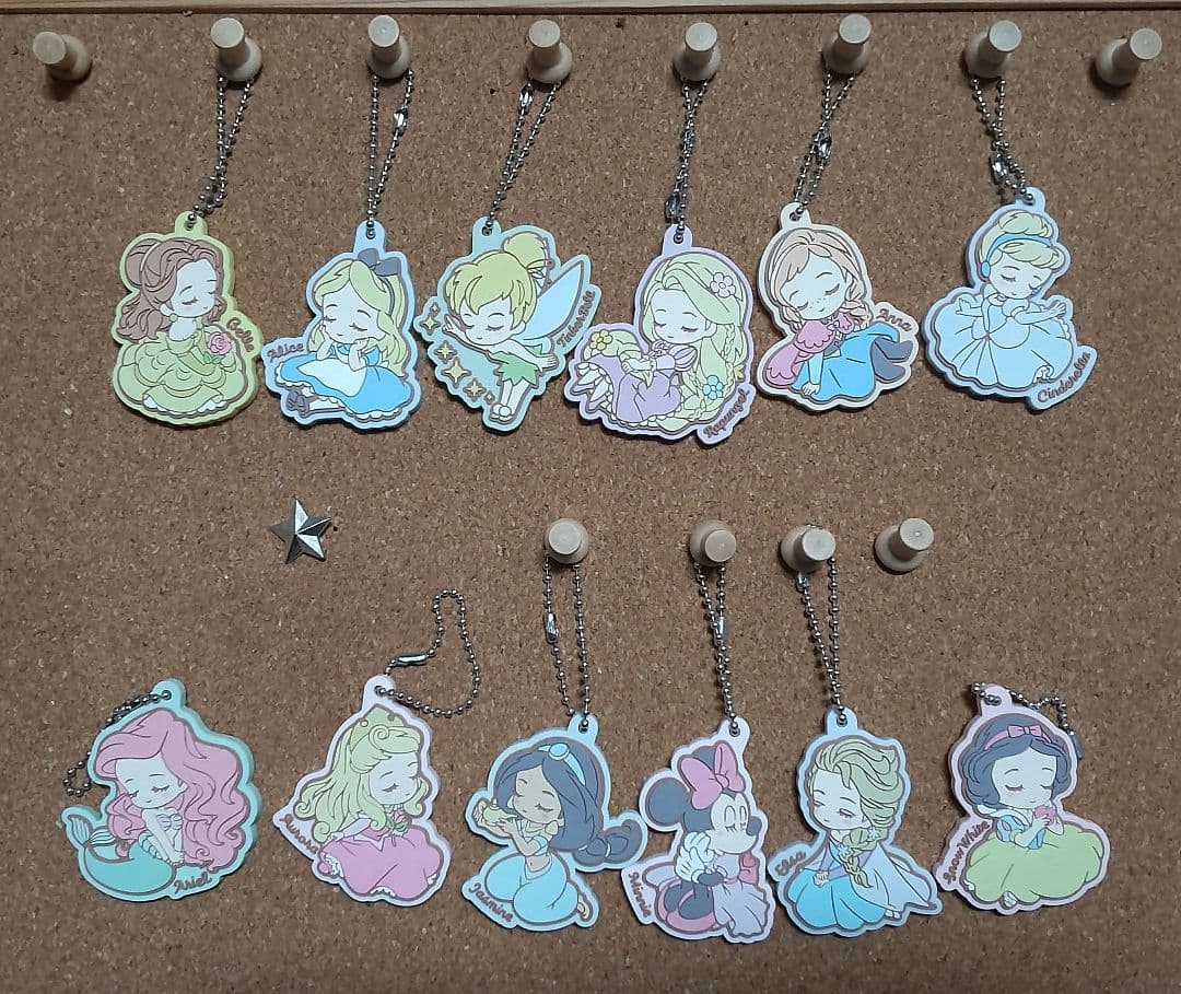 ディズニープリンセス ラバマスグミ ラバーマスコット 全種類 コンプ
