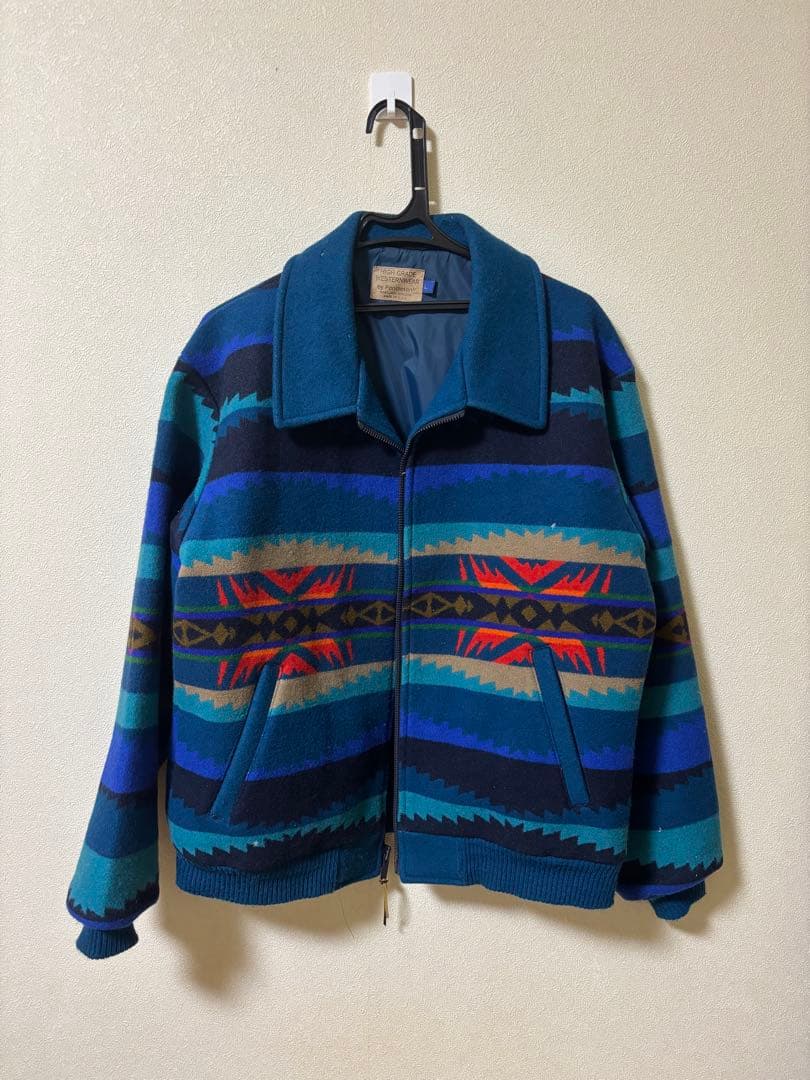 あ*ゆ様 80s pendleton ペンドルトン　ラグ柄　ウールジャケット