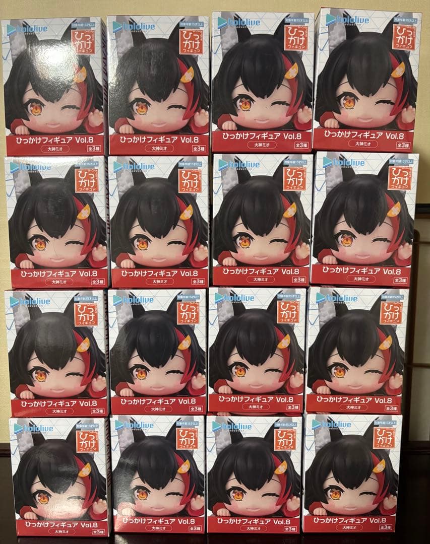 ホロライブ　ひっかけフィギュア　大神ミオ　16個セットまとめ売り
