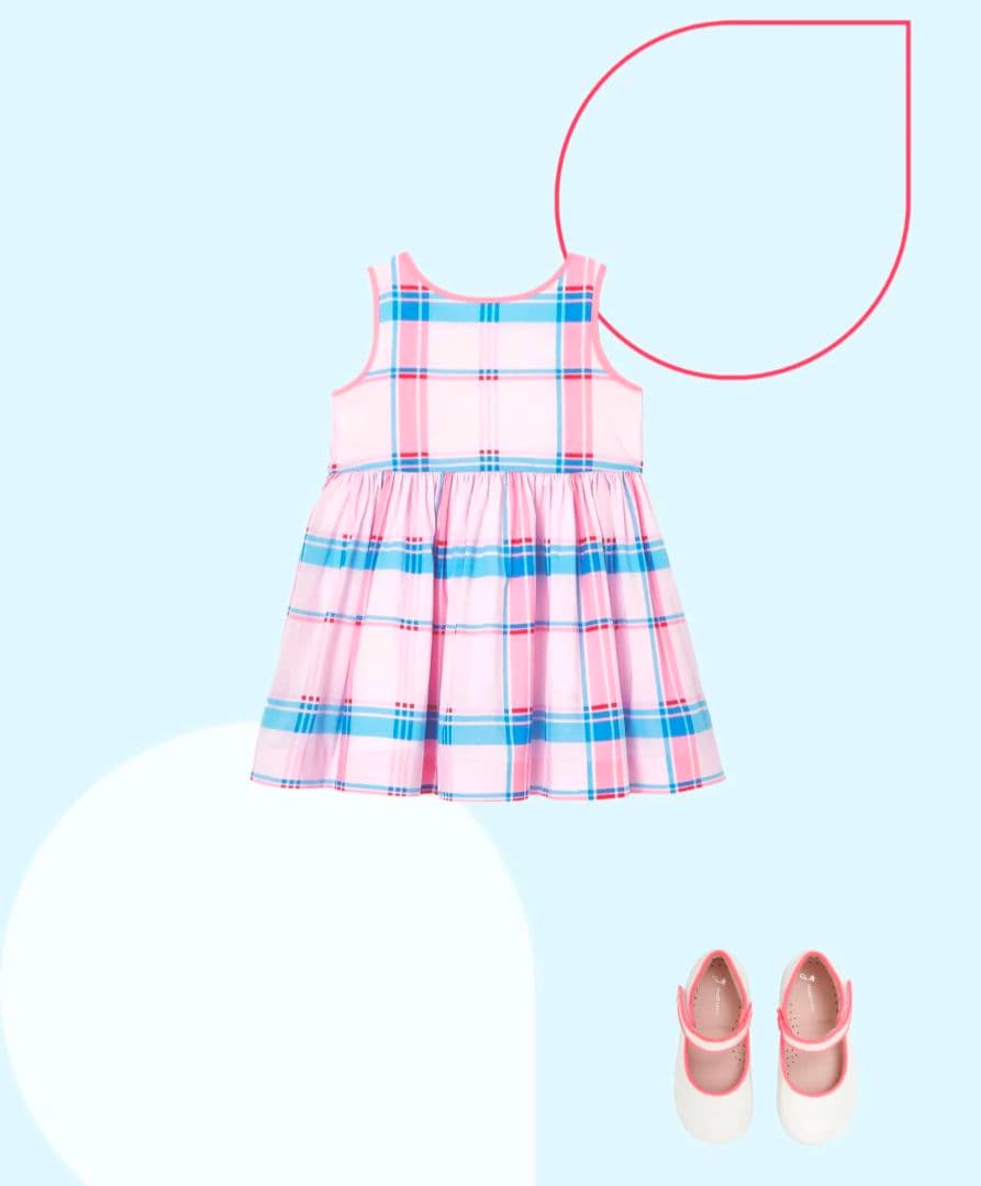 新品未使用　jacadi チェック柄ノースリーブワンピース 24M 新品未使用 jacadi チェック柄ノースリーブワンピース 24M - メルカリ