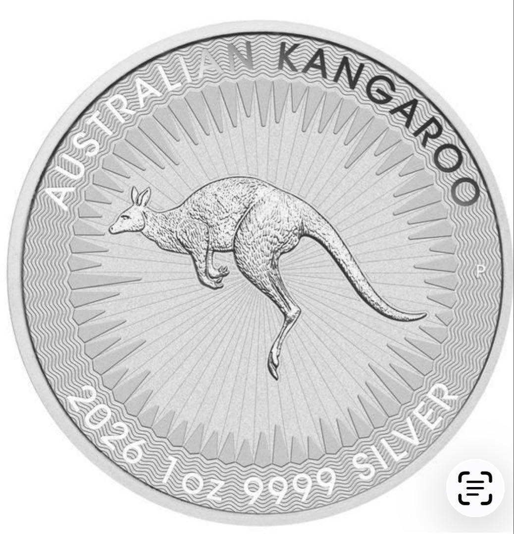オーストラリア、カンガルー銀貨1オンス　クリアケース付き保証書付き 2024年 オーストラリア カンガルー銀貨 1オンス クリアケース付き