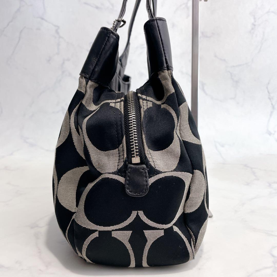 COACH ハンドバッグ シグネチャー キャンバス×レザー ショルダー