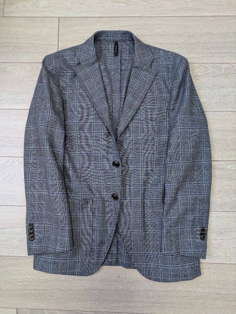 麻布テーラー　R&BLUES グレー チェック柄 ジャケット