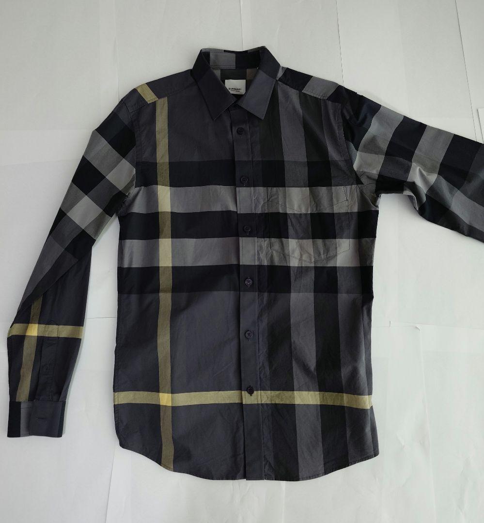 BURBERRY チェック柄 長袖シャツ グレー/ブラック