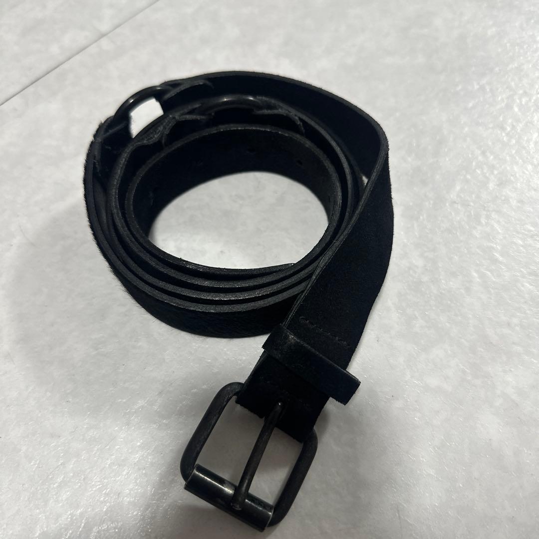ann demeulemeester黒 ハラコベルト リング付き Ann Demeulemeester/アン ドゥムルメステール通販 | ANNOベルト【送料