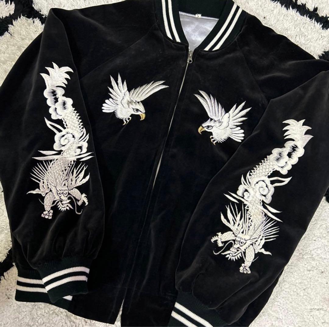 横浜プリンス商会　刺繍　スカジャン