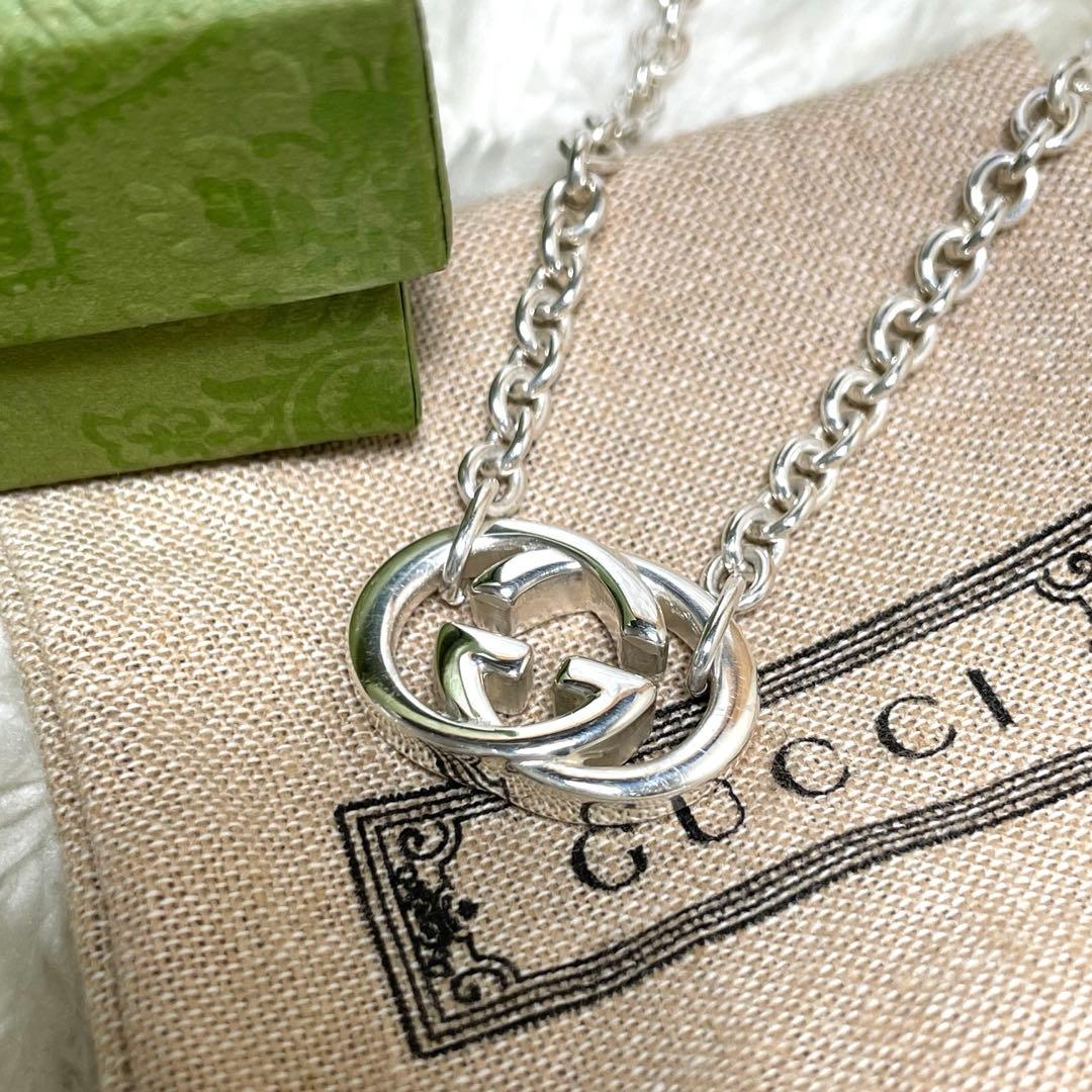 GUCCIグッチ インターロッキングGネックレス　フルセット　メンズ/レディース