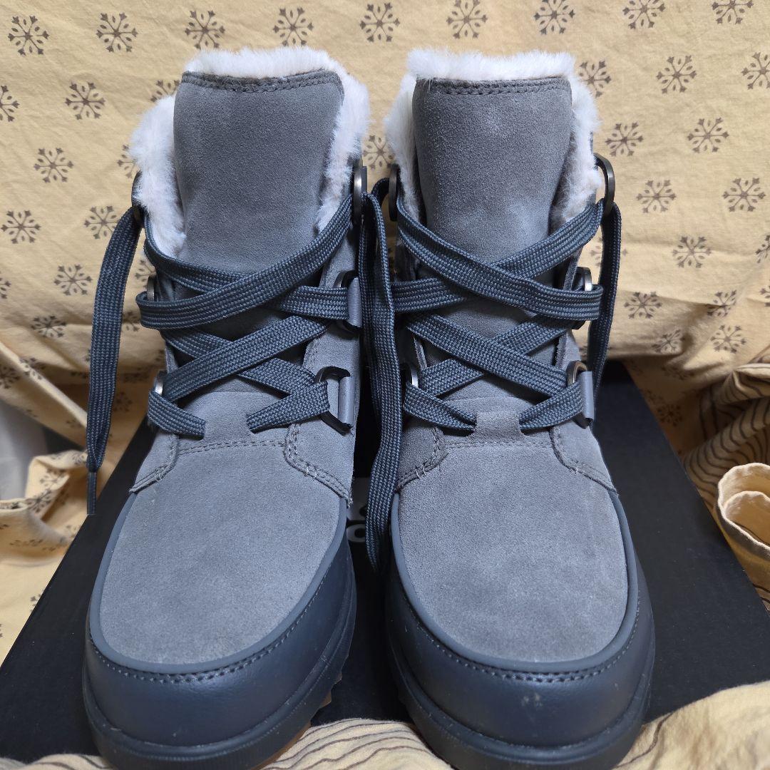 超美品！！SOREL グレー ハイカットブーツ　TIVOLI　２５cm