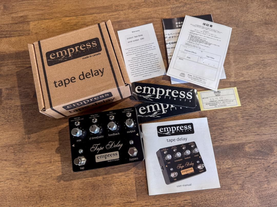 Empress Effects Tape Delay ディレイ★美品★ Tape Delay – Empress Effects Inc.