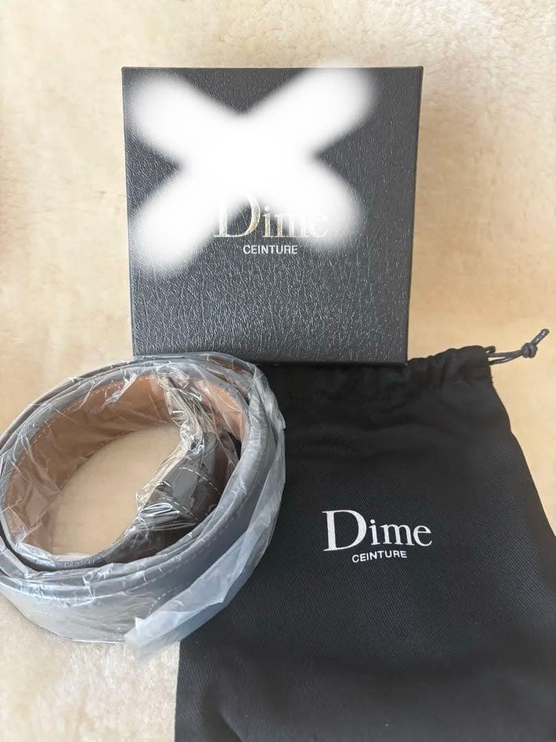 新品/正規品】Dime レザー ベルト 黒 S/M