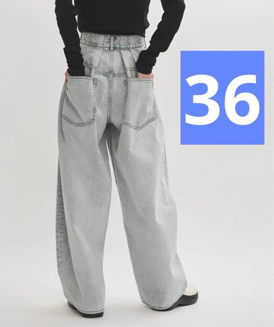 ADAM ET ROPE' ★ 【サステナブル】バックタックワイドデニム ADAM ET ROPE'｜【サステナブル】バックタックワイドデニム | Rakuten