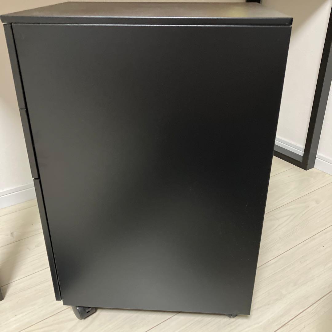 送料込み キャビネット カグクロ ワゴン スリム スモール ブラック