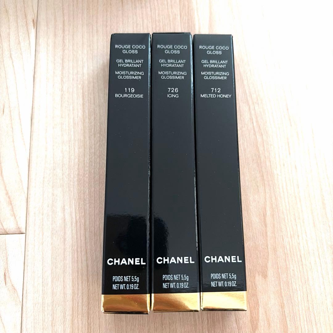 CHANEL シャネル クリスマスコフレ ルージュ グロス 3本セット