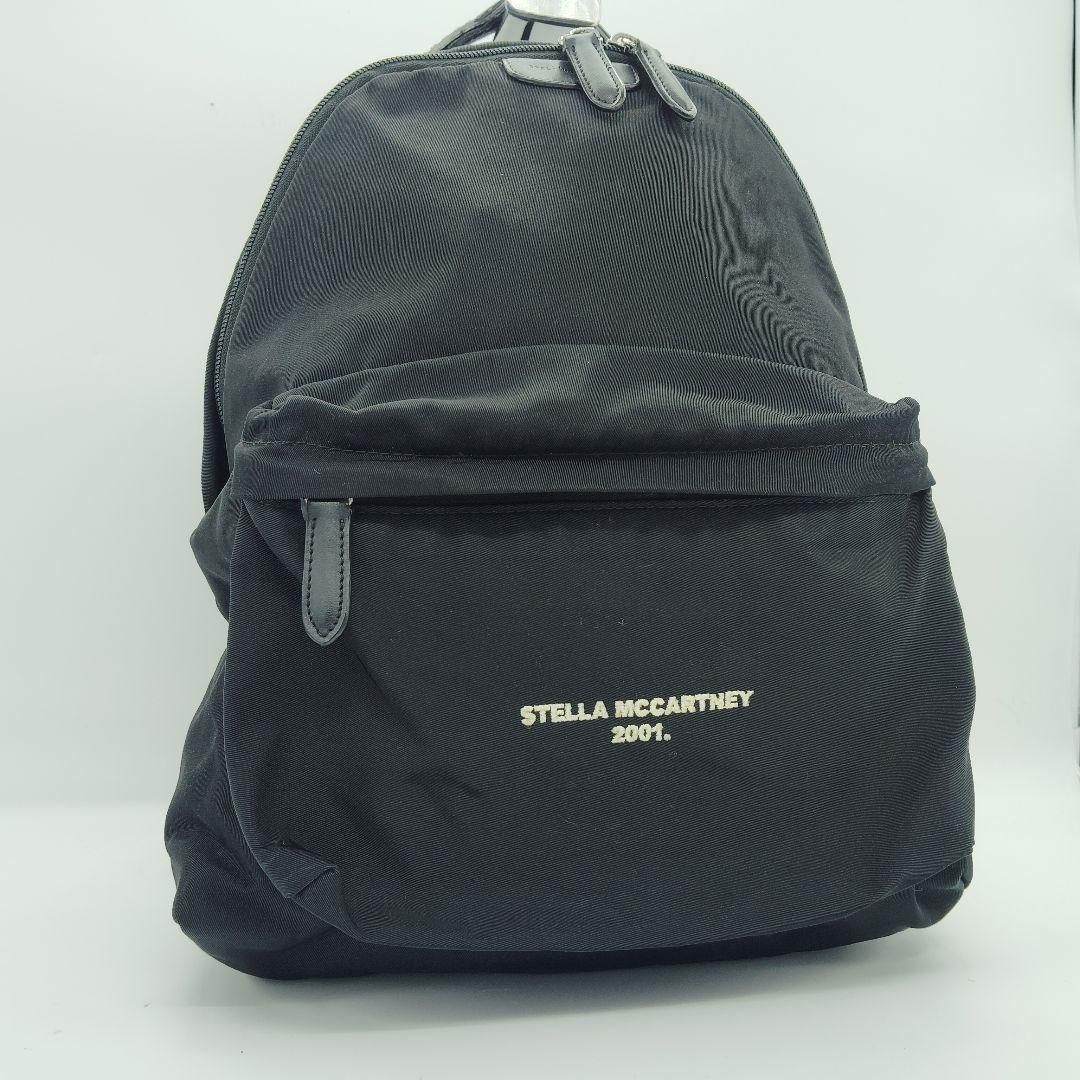 極美品 ステラマッカートニー ファラベラ GO リュック 大容量 黒 Stella McCartney（ステラ・マッカートニー） バックパック FALABELLA
