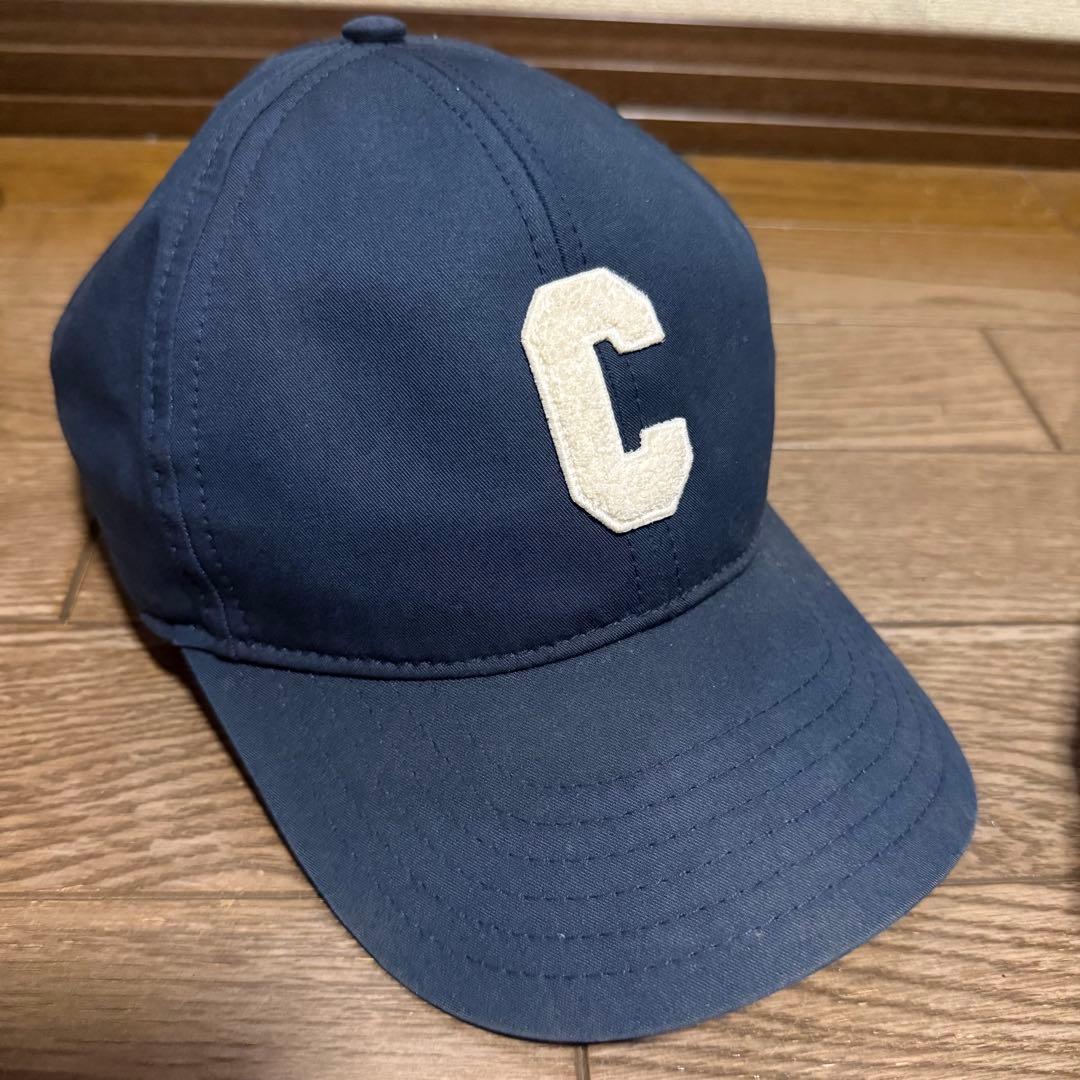 セリーヌ　キャップ　ネイビー　Lサイズ