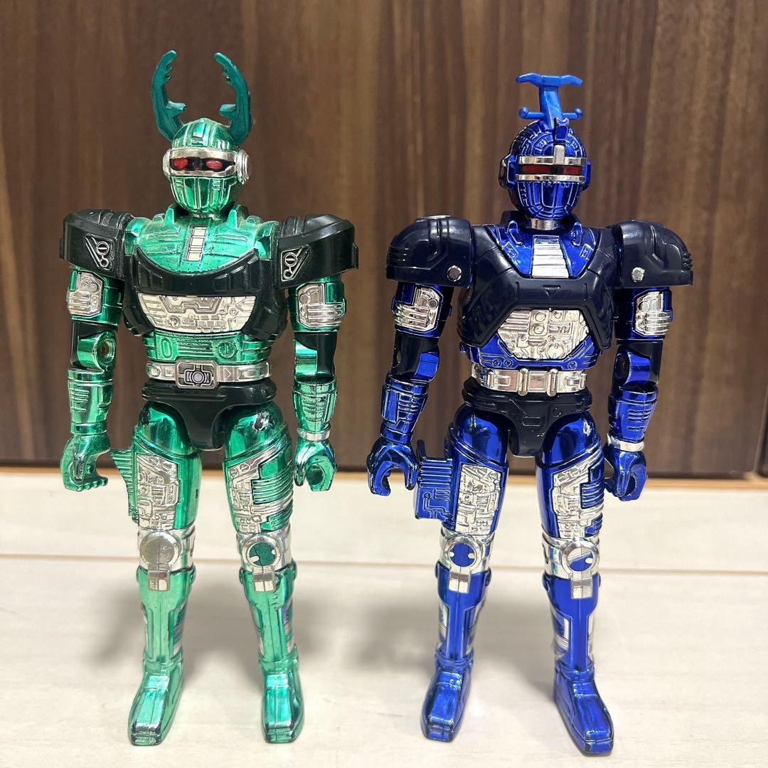重甲ビーファイター ブルービート＆ジースタッグ 2体セット 当時物