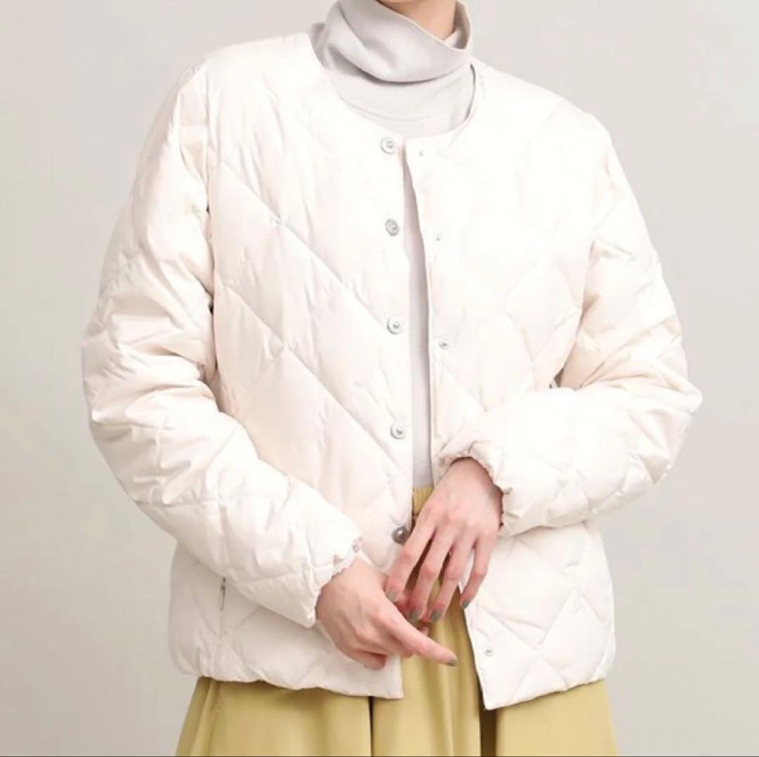 TAION & LIMONTA EAST クルーネックダウンジャケット