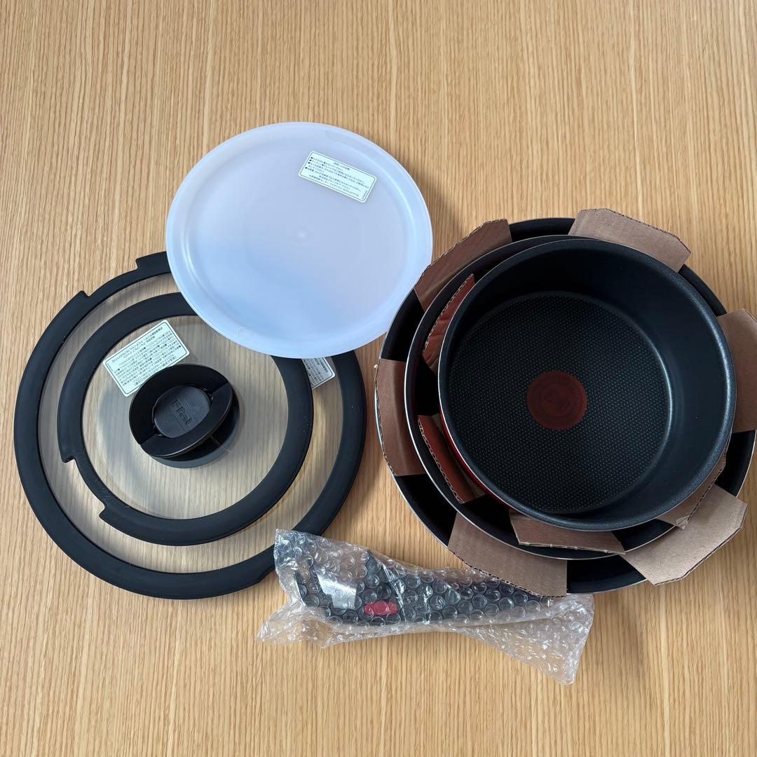 【新品未使用】 ティファール インジニオ・ネオ　パプリカレッド　セット7